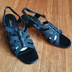 ROS HOMMERSON women’s size 9.5 black slingback sandal.